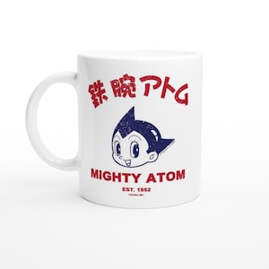 MIGHTY ATOM - Astro Boy Est. 1952 | Vintage Style, White glossy mug