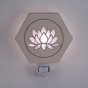 Lotus Stencil Night Light