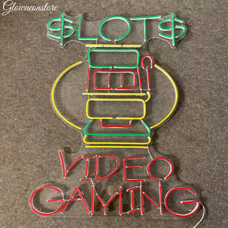 Video Gaming Neon Sign, Video Game Led Sign, Game Room Decor, Man Cave