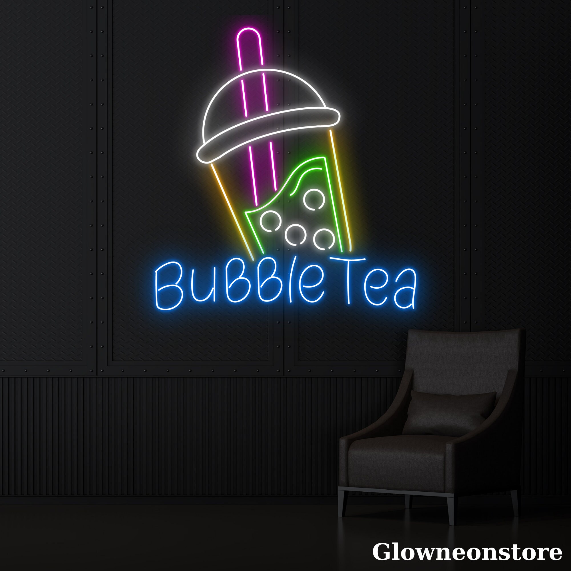 Bubble Tea Neon Sign Bubble Tea Led Sign Boba Tea Neon LED - Etsy