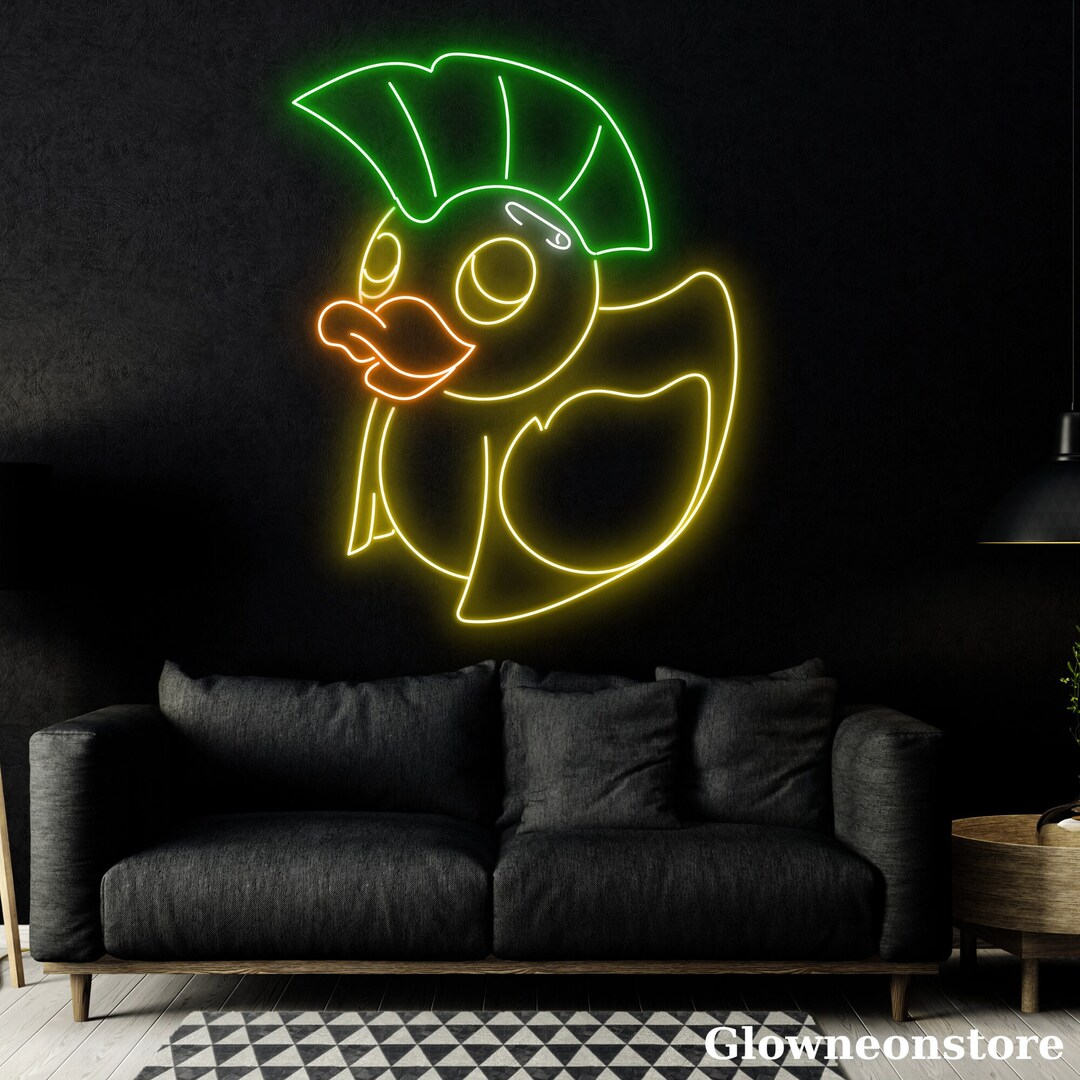 Mohawk Rubber Duck Neon Sign Mohawk Rubber Duck Neon Etsy Australia