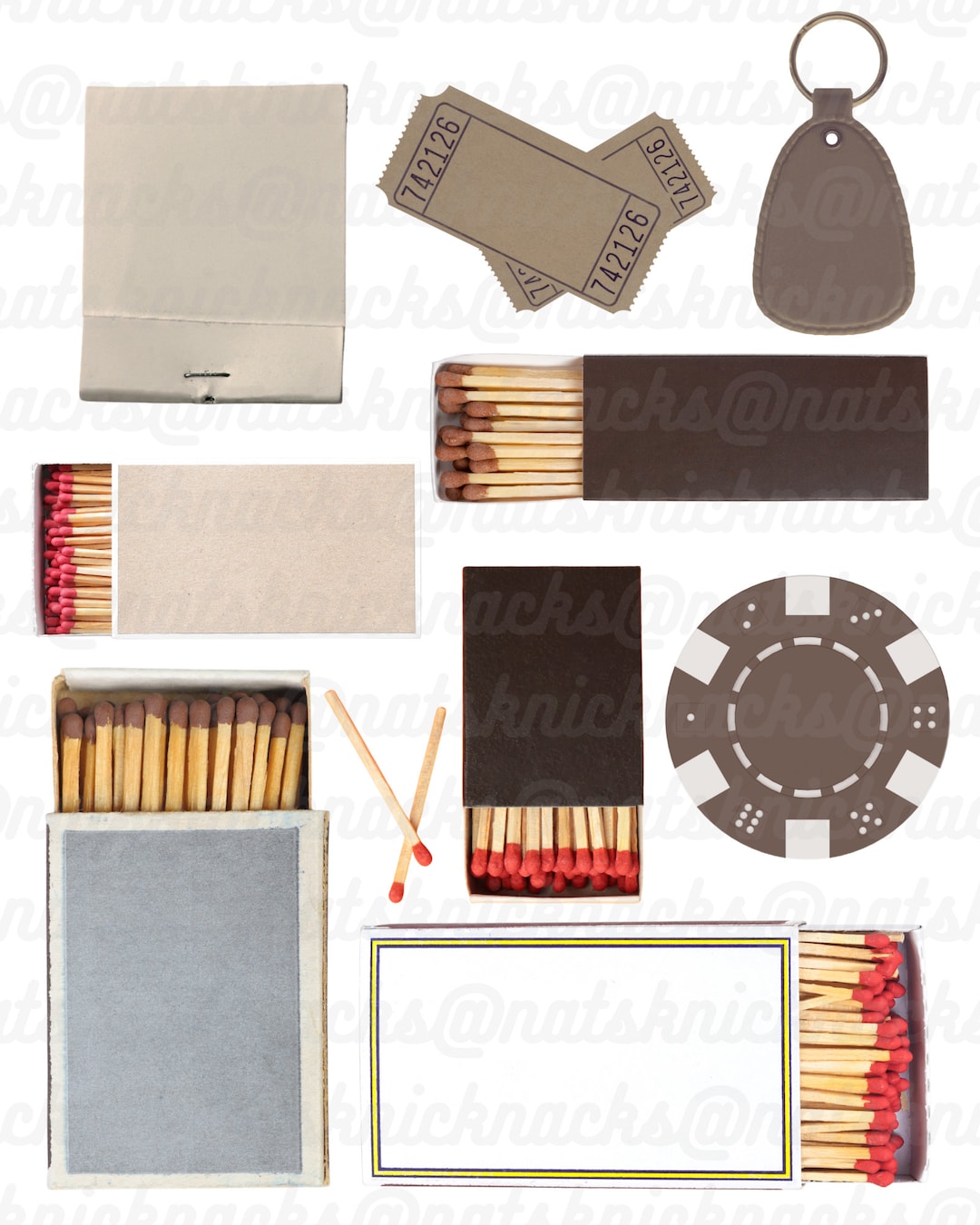 SINGLE Digital Download BROWN Blank Matchbook/matchbox Mock up PDF SINGLE Digital Download BROWN Blank Matchbook/matchbox Mock up PDF