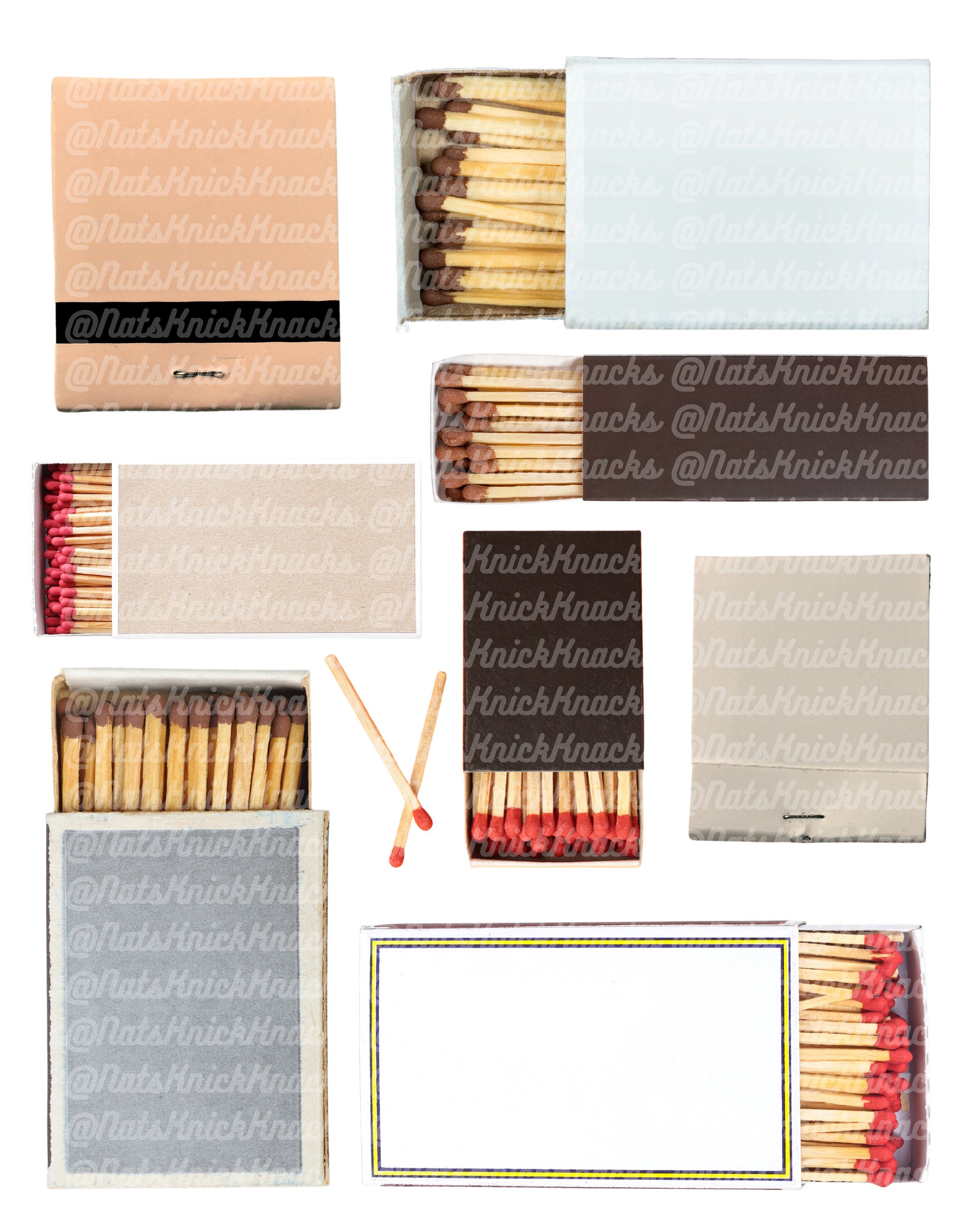 SINGLE Digital Download BROWN Blank Matchbook / Blank Matchbox SINGLE Digital Download BROWN Blank Matchbook / Blank Matchbox