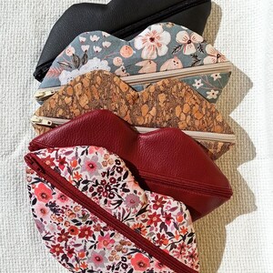 Lippen-Kosmetiktasche, Schminktäschchen, Lippentäschen, Beautycase, Kulturbeutel, Beautybag, Beuteltasche, Täschchen, Krimskramstasche
