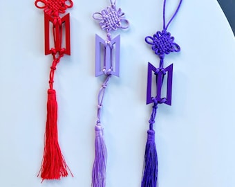Korean Norigae Tassel Keychain Bag Charm Lucky Knot Traditional Gift Hanbok Accessories Fashion