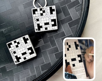 BTS Jin Kim Seokjin The Astronaut Crossword Puzzle Wooden Keychain Pin & Magnet Album Kpop Bangtan ARMY Gift Keyring Accessories Charm Decor
