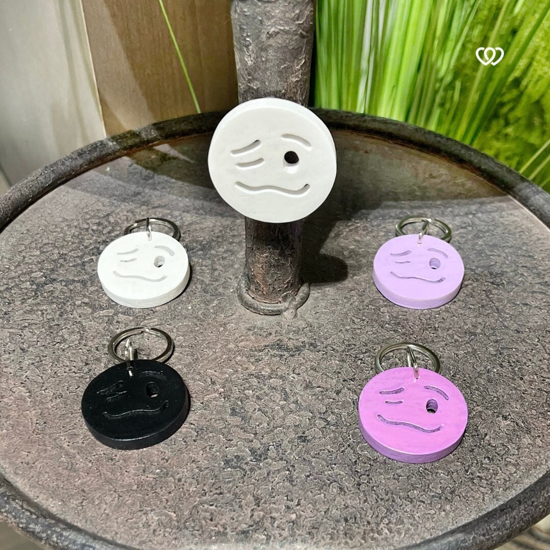 BTS Jungkook JK Woozy Emoji Tattoo Wooden Keychain & Magnet, Kpop
