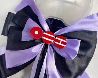 Global Pop Hair Clip, Ribbon Bow, Deco Charm: Cute Fun Wooden Kpop Concert Accessory
