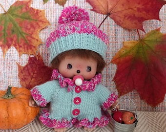 Very Cute Vintage Monchhichi Nyamy White Cat With Green Eyes Retro