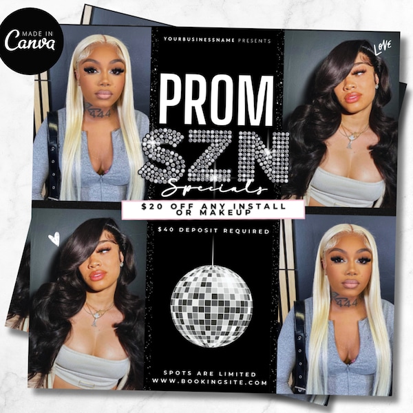 Prom Booking Flyer, Flyer, Homecoming Flyer, Book Now Flyer, Prom Custom Order , Booking Flyer, Prom Booking Flyer, Prom Order Flyer