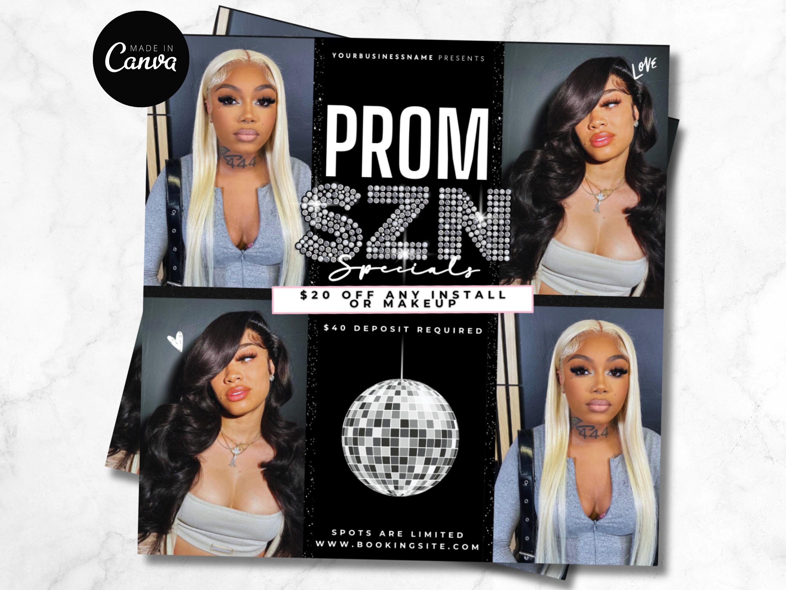 Prom Booking Flyer, Flyer, Homecoming Flyer, Book Now Flyer, Prom ...