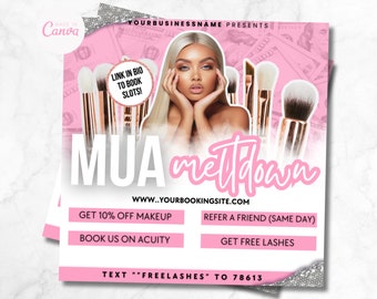 Book Now Flyer , MUA Booking Flyer, Appointment Flyer, Makeup Flyer, Event Flyer, Announce Your Event, New Product Flyer, Hosting Flyer,