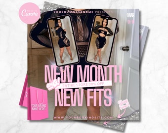 New Arrivals Fashion Flyer: Sales & Clothing (Canva Template)