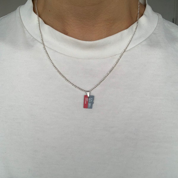 Micro Sd Card Necklace Etsy