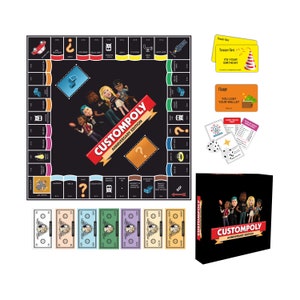 Custompoly Board Game-Complete Game:  Customized Gift, Personalized Board Game, Corporate Gift, Father's Day Gift, Personalized Gift