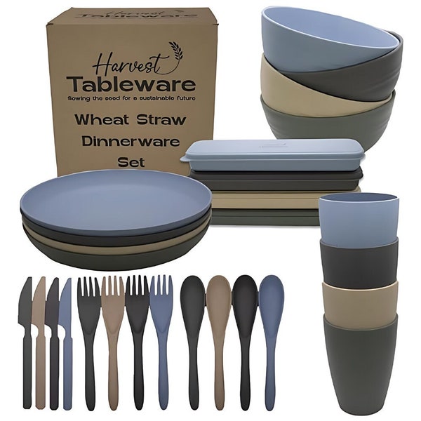 Harvest Tableware's Eco-Friendly Wheat Straw Collection, Elevate Your Dining Experience.