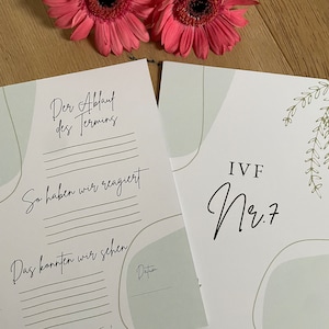 Tarjetas de hitos de Eumel - Kit de extensión de fertilidad FIV