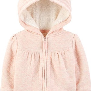 Unisex-Baby-Kapuzen-Pulloverjacke mit Sherpa-Futter