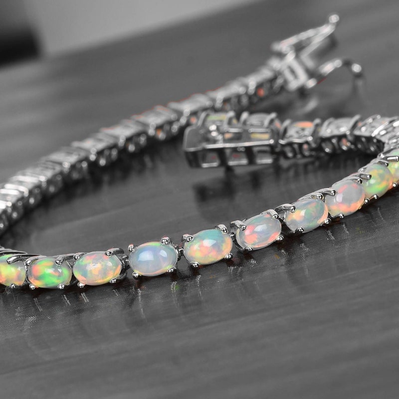 Real Opal Tennis Bracelet Etsy Canada