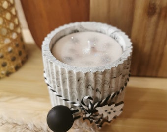 Raysin scented candle with glitter