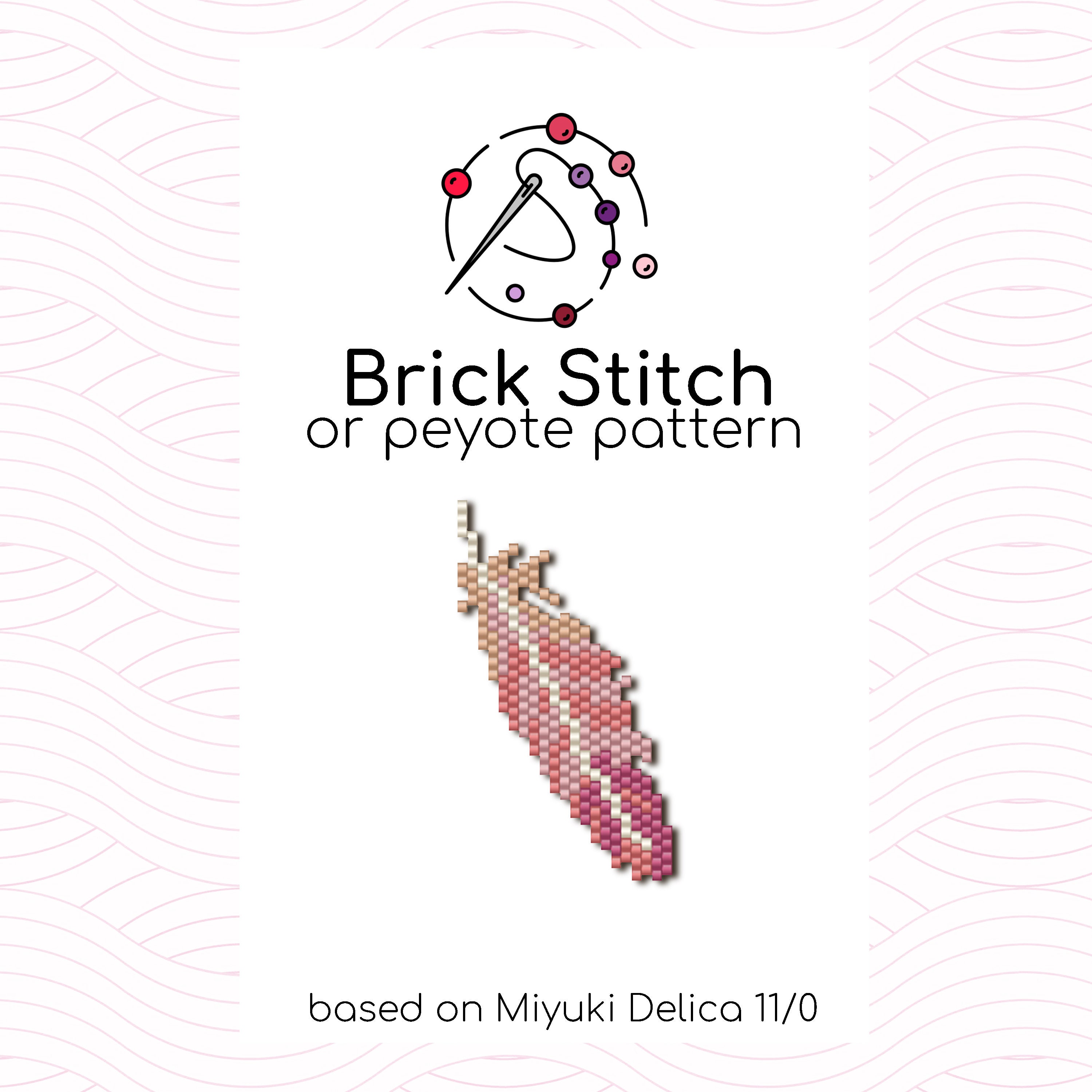 brick stitch feather pattern