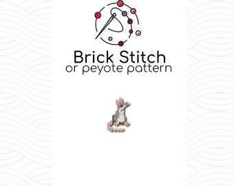 Tiny Rat Stitch Pattern - Brick or peyote stitch pattern based on Miyuki Delica seed beads
