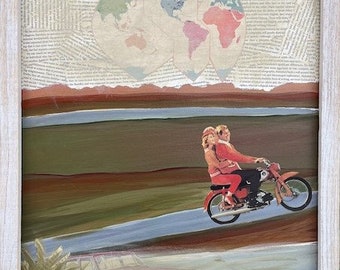Wanderlust - Fine Art, Mixed Media, Collage