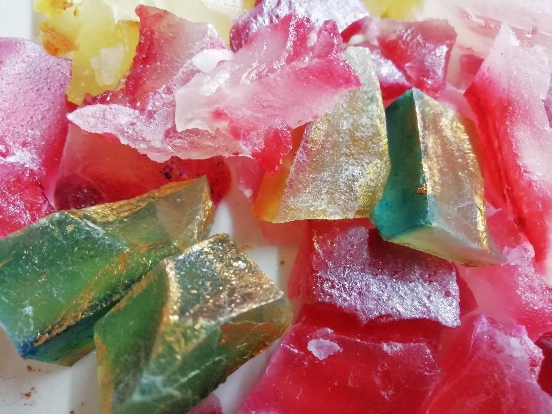 All Natural Kohakutou Japanese Crystal Candy, Vegan Edible Gemstone Candy,  ASMR