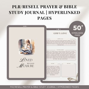 PLR Prayer Journal Canva Template: Bible Study & Sermon Notes