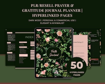 Bibel Journal Planer Christliches Journal PLR Bibelstudien Journal PLR Gebet Journal Planer Gebetsboard Kit Hyperlink Bibelstudienführer
