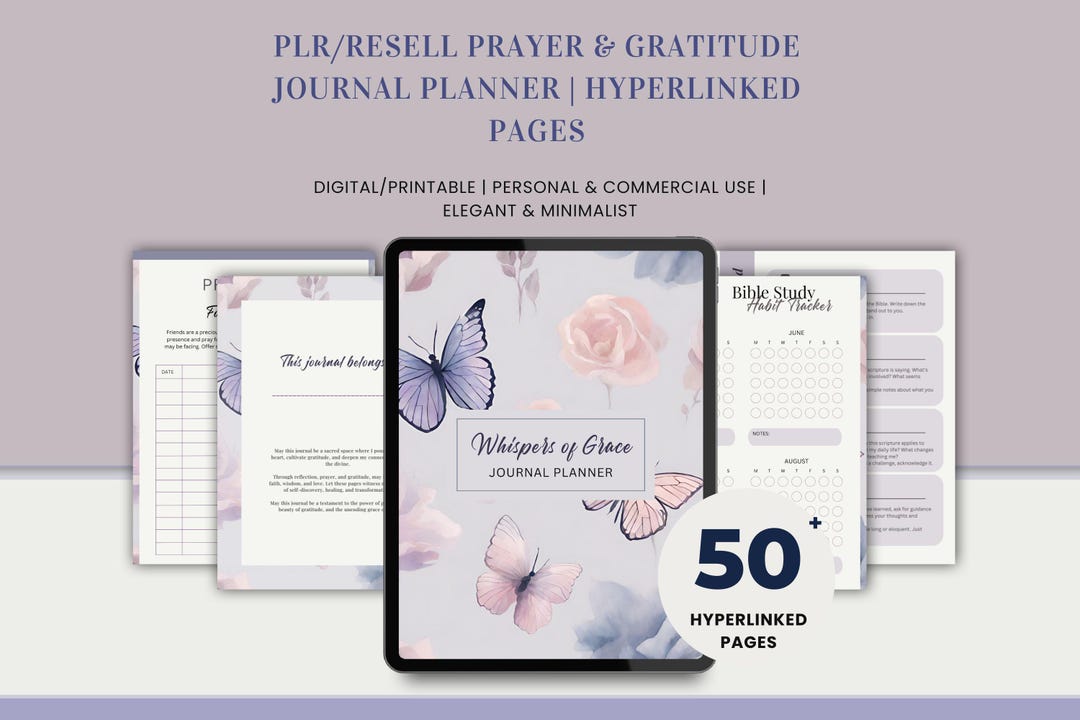 Prayer Journal Planner PLR Bible Journal Prayer Board PLR Christian ...