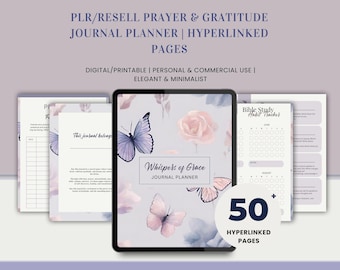 Gebetsjournal Planer PLR Bibel Journal Gebetstafel PLR Christian Journal Bibelstudienführer Digitales Journal Bibel Canva Journal Vorlage