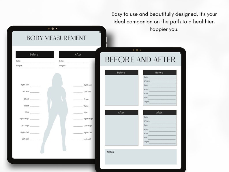 PLR Fitness Planner, Printable/digital Fitness Planner, Habit Tracker