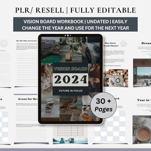 Cahier d'exercices 2025 Vision Board DPP, bingo Vision Board, PDF imprimable, classeur Manifestation, modèle Vision Board