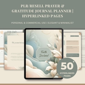 Bibel PLR Christliches Gebetsjournal Predigtnotizen Herunterladbares Gebetsjournal Devotionalienvorlage Hyperlink-Bibel-Einlage Christliche Ressourcen