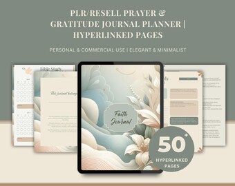 Bibel PLR Christliches Gebetsjournal Predigtnotizen Herunterladbares Gebetsjournal Devotionalienvorlage Hyperlink-Bibel-Einlage Christliche Ressourcen
