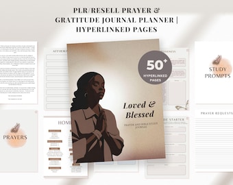 PLR Gebet Journal Digitales Bibel Journal Planer Predigt Notizen Hyperlink Bibel Studienführer Christian Journal Prayer Board Kit KDP Gebet