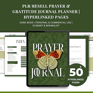 Bible Journal Planner Christian Journal PLR Bible Study Journal PLR Prayer Journal Planner Prayer Board Kit Hyperlinked Bijbelstudiegids