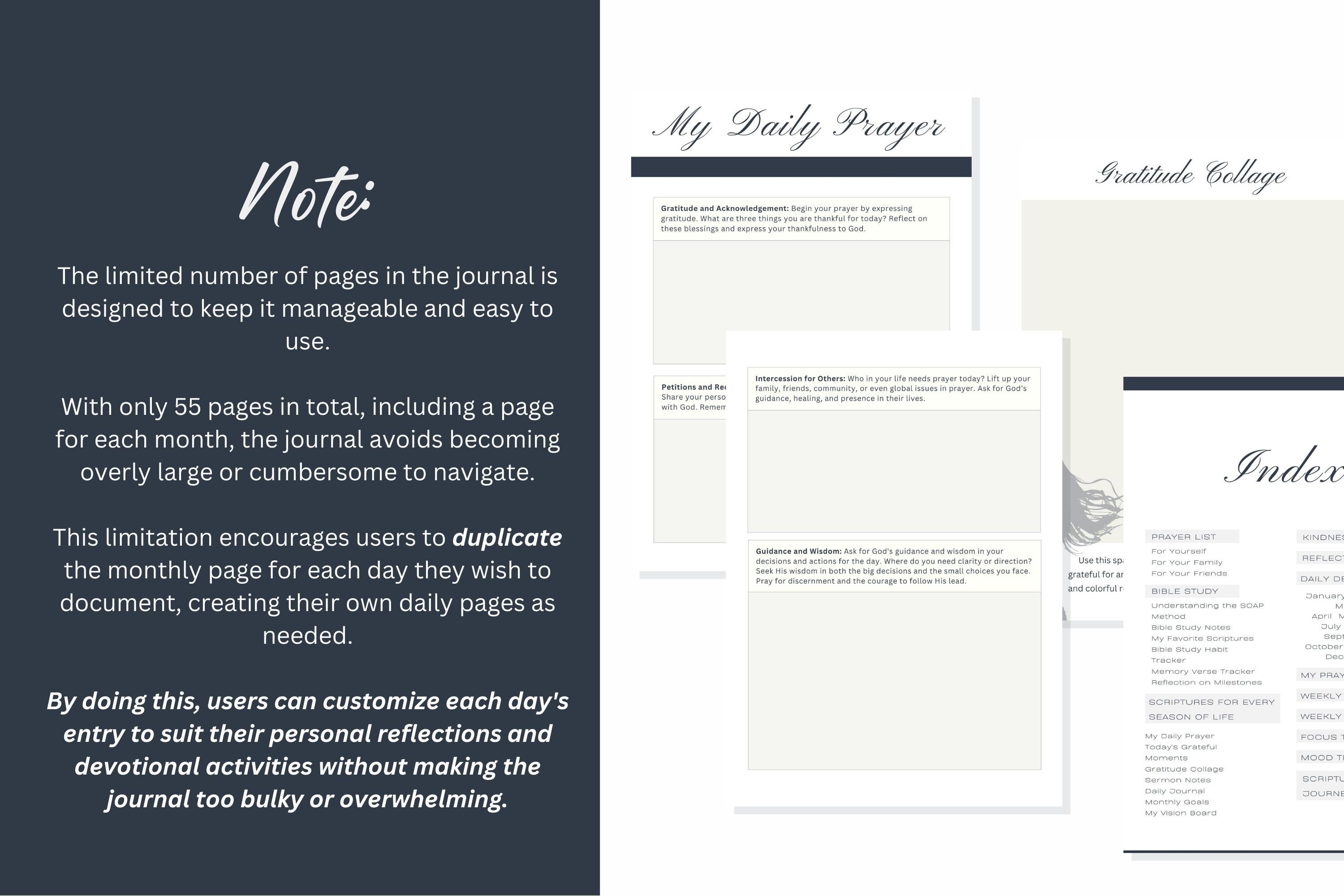PLR Prayer Journal for Women Sermon Notes Bible PLR Devotional Template ...