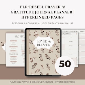 PLR Bible Journal Planner Christian Journal KDP Prayer Journal Template Sermon Notes Bible Study Guide Devotional Journal Prayer Board Kit
