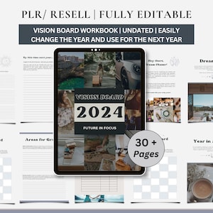 Planificateur d'objectifs 2025 Manifestation DPP Vision Board classeur, Bingo Vision Board, PDF imprimable, classeur Manifestation, modèle Vision Board