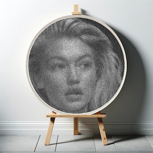 Create Your Own Unique Thread Painting with our DIY String Art Kit — Personalized portrait — DIY Wall Art Handmade Gift
