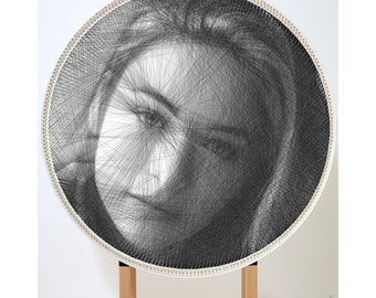 Create Your Own Unique Thread Painting with our DIY String Art Kit — Personalized portrait — DIY Wall Art Handmade Gift