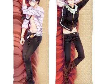 Yato Dakimakura Hug Pillow, Custom Otaku Gift for Anime Fans, Double-Sided Anime Pillow, Kimetsu Anime Fans, Custom Drawing Anime Art