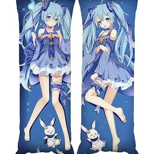 Double-sided Miku Dakimakura: Anime Body Pillow, Hugging Pillow, Perfect Gift and Home Decor for Anime Fans, Birthday Gift