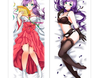 Double Sided Miku Dakimakura - Soft Anime Hug Pillow, Toujou Inspired Design, Premium Quality, Perfect for Cuddling, Ideal Gift for Fans