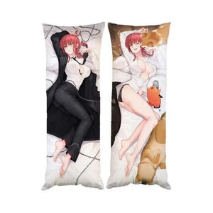 Oreiller de corps Dakimakura à la tronçonneuse : design recto-verso, dakimakura unique pour les fans d&#39;anime, cosplay et décoration de chambre, doux et élégant