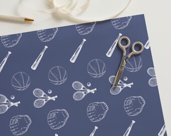 Vintage Sports Wrapping Paper