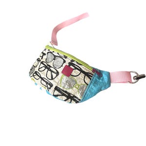 Colorful Upcycled Tyvek Fanny Pack | Large Eco-Friendly Bum Bag