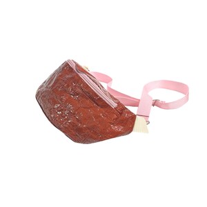 Sac banane unisexe en tyvek recyclé | Grand sac banane écologique | Porte-monnaie bordeaux